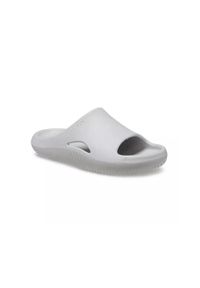 Klapki damskie Crocs Mellow Slide. Kolor: szary. Materiał: materiał, syntetyk. Sport: turystyka piesza
