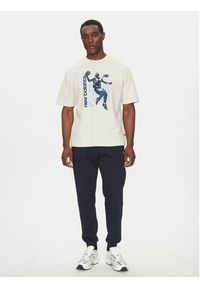 New Balance T-Shirt MT51605 Beżowy Oversize. Kolor: beżowy. Materiał: bawełna #4