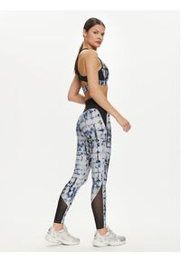 Reebok Legginsy Lux Perform Tight 100071104 Granatowy Slim Fit. Kolor: niebieski. Materiał: syntetyk