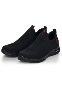 Komfortowe buty sportowe męskie wsuwane czarne Rieker B7365-00. Zapięcie: bez zapięcia. Kolor: czarny #9