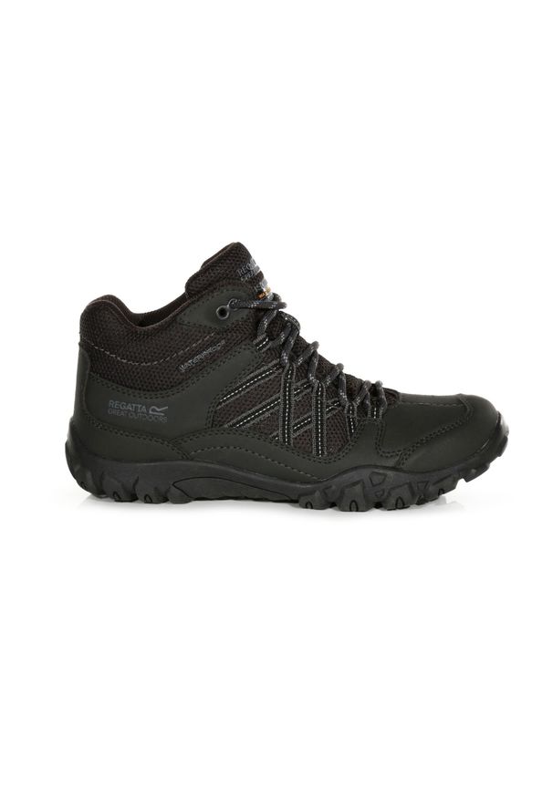 Buty trekkingowe damskie Edgepoint WP Regatta wodoodporne. Kolor: czarny, szary, fioletowy, wielokolorowy. Materiał: poliester. Styl: sportowy