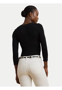 Lauren Ralph Lauren Bluzka 200824366001 Czarny Slim Fit. Kolor: czarny. Materiał: wiskoza #4
