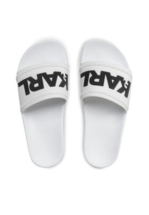 Karl Lagerfeld - KARL LAGERFELD Klapki KL70004 Biały. Kolor: biały