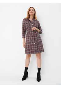 Mohito - Koszulowa sukienka mini - Beżowy. Kolor: beżowy. Typ sukienki: koszulowe. Długość: mini #2
