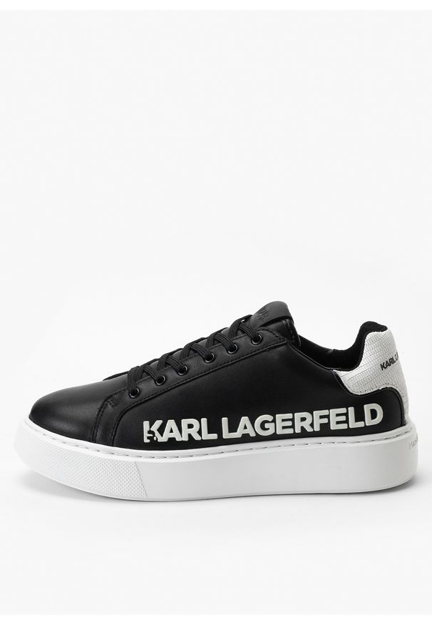 Karl Lagerfeld - Sneakersy Damskie KARL LAGERFELD MAXI KUP Karl Injekt Logo Lo. Okazja: do pracy, na spacer, na co dzień. Kolor: czarny. Sport: turystyka piesza