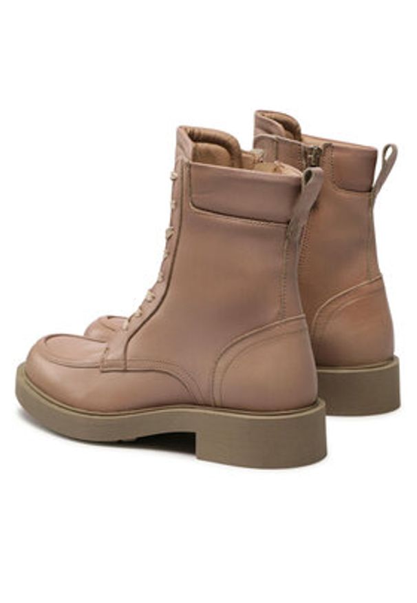 Simple Trzewiki SL-50-02-000099 Beżowy. Kolor: beżowy. Materiał: skóra