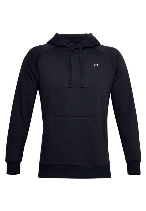 Under Armour Rival Fleece Hoodie, męska bluza. Kolor: biały, wielokolorowy, czarny. Materiał: bawełna, poliester