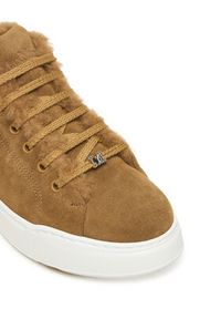 Max Mara Sneakersy Tmaxi 2524766112650 Brązowy. Kolor: brązowy. Materiał: zamsz, skóra #6