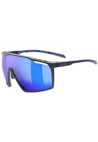 Okulary do biegania Uvex MTN Perform - black blue matt/mirror blue. Kolor: niebieski. Sport: turystyka piesza #1