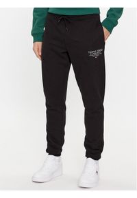 Tommy Jeans Spodnie dresowe Entry Graphic DM0DM18357 Czarny Slim Fit. Kolor: czarny. Materiał: bawełna #1
