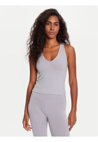 GIRLFRIEND COLLECTIVE - Girlfriend Collective Top Zoe 1024 Fioletowy Slim Fit. Kolor: fioletowy. Materiał: syntetyk