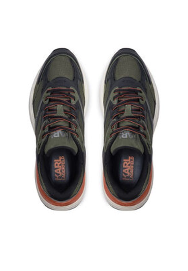 Karl Lagerfeld - KARL LAGERFELD Sneakersy KL56524 Czarny. Kolor: czarny. Materiał: materiał