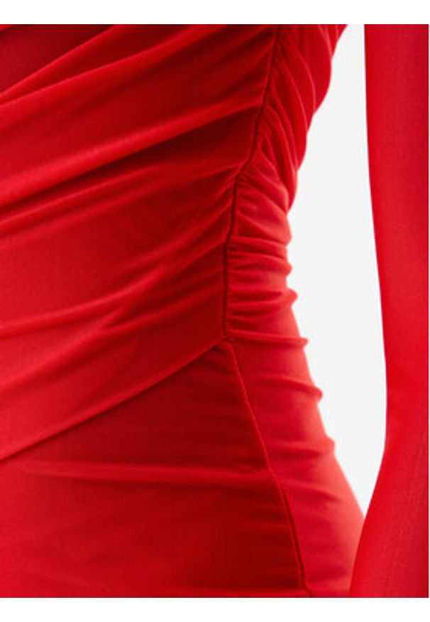Pinko - PINKO Sukienka koktajlowa 104838 A2H1 R48 Czerwony Slim Fit. Kolor: czerwony. Materiał: syntetyk. Styl: wizytowy