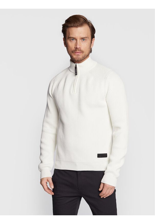 Sweter North Sails. Kolor: biały. Materiał: syntetyk
