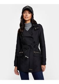 Morgan Trencz 241-GLADIA Czarny Regular Fit. Kolor: czarny. Materiał: syntetyk, bawełna #1