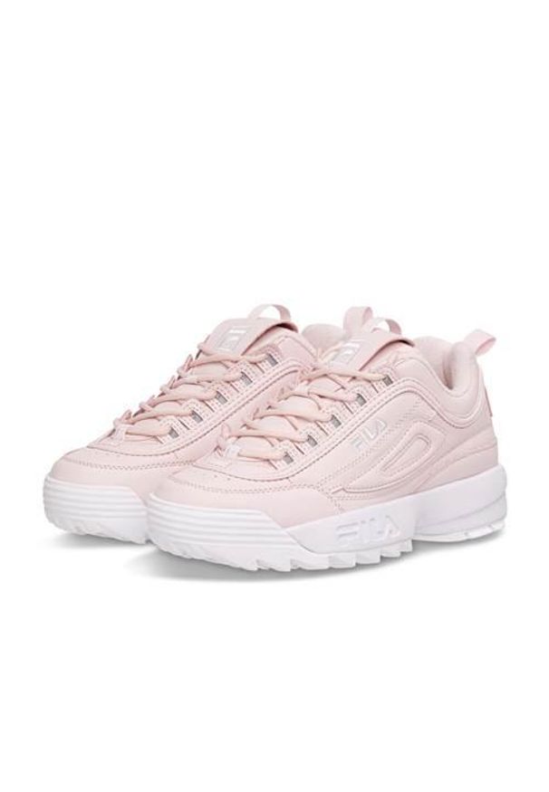 Buty do chodzenia damskie Fila Disruptor. Kolor: wielokolorowy, różowy, fioletowy. Materiał: materiał, syntetyk. Szerokość cholewki: normalna. Sport: turystyka piesza