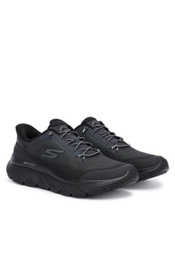 skechers - Skechers Sneakersy Go Walk Max Cushioning Hyper Burst 217128 BBK Czarny. Kolor: czarny. Materiał: materiał