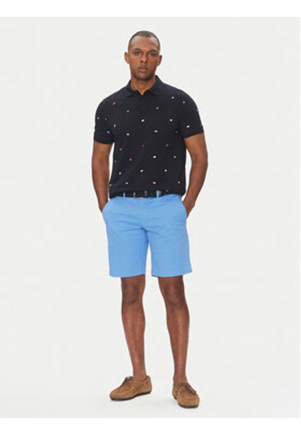 TOMMY HILFIGER - Tommy Hilfiger Polo Critter MW0MW39044 Granatowy Regular Fit. Typ kołnierza: polo. Kolor: niebieski. Materiał: bawełna