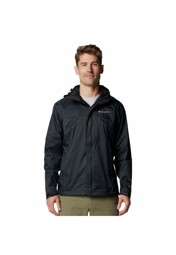 columbia - Kurtka przeciwdeszczowa męska Columbia Watertight II Jacket z kapturem. Typ kołnierza: kaptur. Kolor: czarny. Sport: turystyka piesza