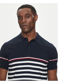 Hechter Paris Polo 65017 151801 Granatowy Regular Fit. Typ kołnierza: polo. Kolor: niebieski. Materiał: bawełna #4