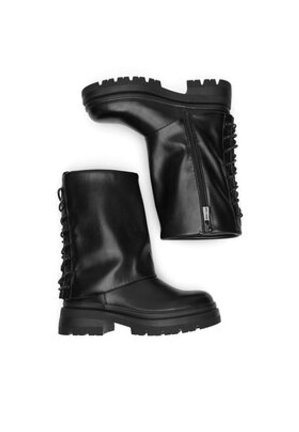 Jenny Fairy Botki WFA2875-3 Czarny. Kolor: czarny. Materiał: skóra