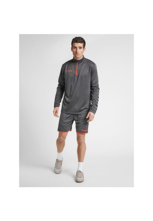 Hummel bluza sportowa na trening hml Authentic Half Zip Sweatshirt. Kolor: szary. Materiał: materiał. Sport: fitness
