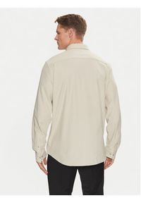 Calvin Klein Koszula Pique Jersey Shirt K10K113311 Beżowy Regular Fit. Kolor: beżowy. Materiał: bawełna #2