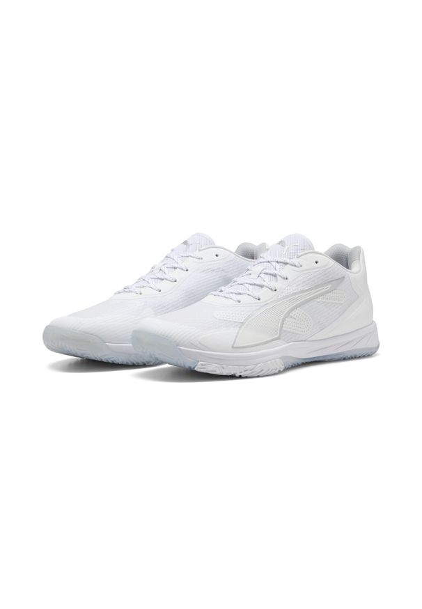 Puma - Buty do piłki ręcznej unisex Accelerate Turbo 4 PUMA. Kolor: wielokolorowy, szary, biały. Sport: piłka ręczna