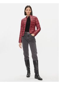 Trussardi Jeans - Trussardi Kurtka puchowa 56S00924 Bordowy Regular Fit. Kolor: czerwony. Materiał: syntetyk #3