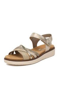 Remonte Sandały CEO-D2058-90 Złoty. Kolor: złoty. Materiał: materiał #3