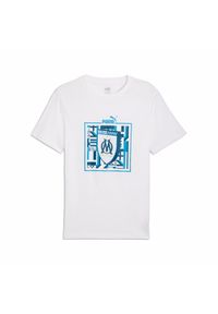 Puma - Koszulka OM 2024/25. Kolor: biały, niebieski, wielokolorowy. Sport: piłka nożna #1