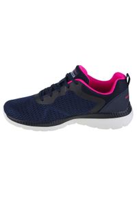 skechers - Buty sportowe Sneakersy damskie, Skechers Bountiful-Quick Path. Kolor: niebieski. Materiał: tkanina. Sport: turystyka piesza