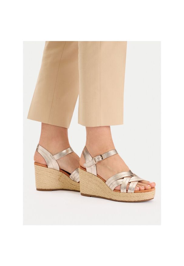 Espadryle Clarks. Kolor: złoty