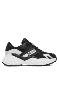 Just Cavalli Sneakersy 79RA3SL2 ZSD67 LS1 Czarny. Kolor: czarny. Materiał: skóra