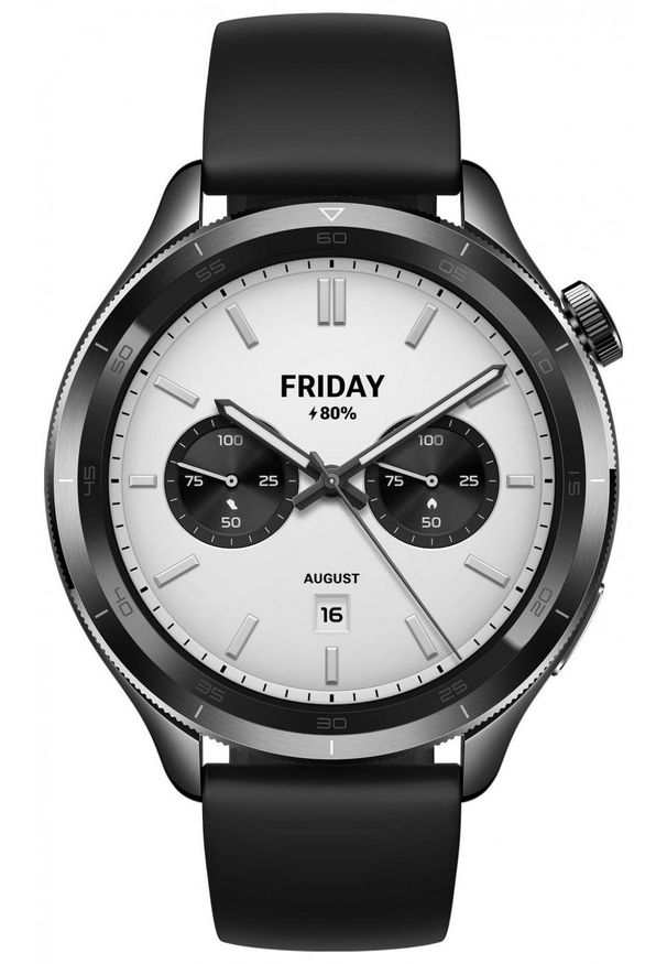 Xiaomi Watch S4 Czarny. Rodzaj zegarka: cyfrowe. Kolor: czarny. Materiał: koronka, materiał. Styl: sportowy