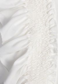 Renee - Biała Bluzka Dislie. Kolor: biały. Materiał: dzianina, bawełna, jeans. Wzór: gładki, kwiaty. Sezon: lato. Styl: elegancki #8