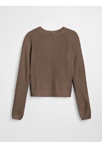 Sinsay - Basic sweter z długimi rękawami - brązowy. Kolor: brązowy. Długość rękawa: długi rękaw. Długość: długie