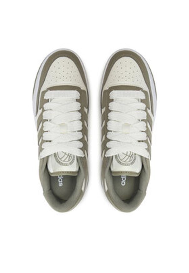 Adidas - adidas Sneakersy Rapid Court Low JR0165 Zielony. Kolor: zielony. Materiał: skóra