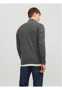 Jack & Jones - Jack&Jones Sweter 12223949 Szary Regular Fit. Kolor: szary. Materiał: bawełna