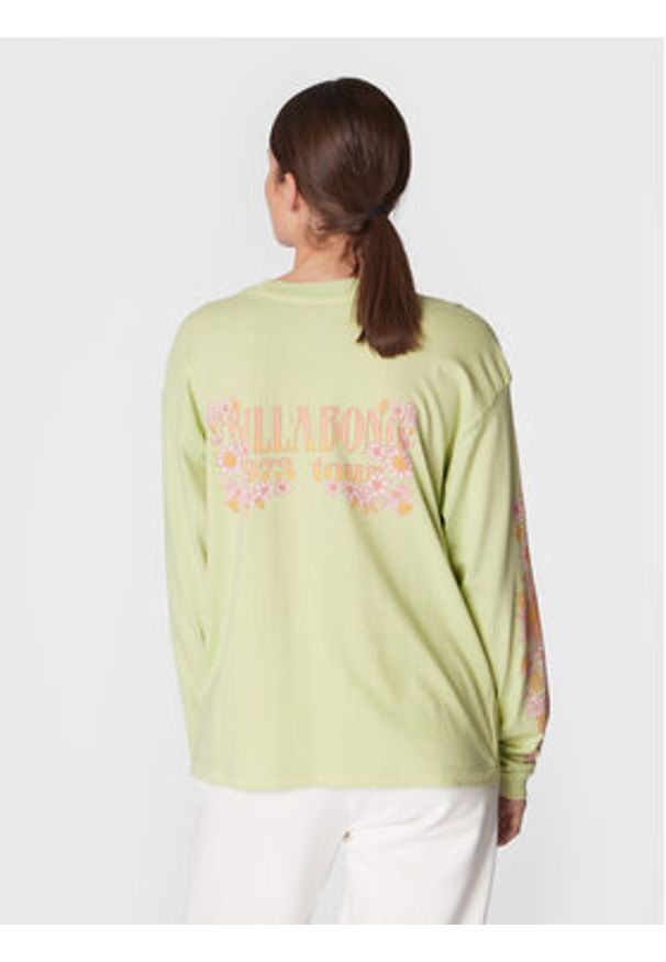 Billabong Bluzka Heartbreaker F3LS15 BIF2 Zielony Oversize. Kolor: zielony. Materiał: bawełna