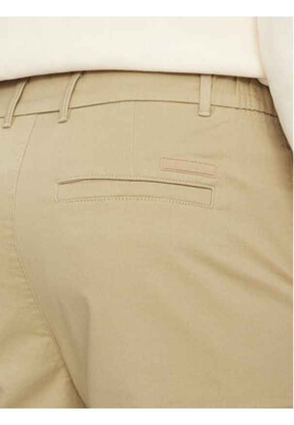 Calvin Klein Szorty materiałowe Modern Twill K10K114067 Beżowy Regular Fit. Kolor: beżowy. Materiał: bawełna