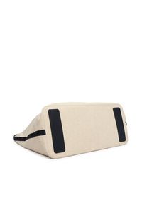 TOMMY HILFIGER - Tommy Hilfiger Torebka Th Summer Tote Canvas AW0AW18398 Biały. Kolor: biały #7