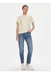 Calvin Klein T-Shirt Hero Logo K20K205448 Żółty Regular Fit. Kolor: żółty. Materiał: bawełna