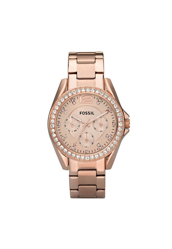 Fossil Zegarek Riley ES2811 Różowy. Kolor: różowy