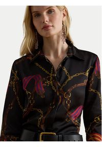 Lauren Ralph Lauren - LAUREN RALPH LAUREN Koszula 200979917001 Czarny Straight Fit. Kolor: czarny. Materiał: syntetyk #4