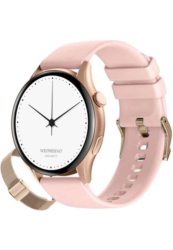 Gravity - Zegarek damski SMARTWATCH GRAVITY GT11-5 RGD/RGD/PK. Rodzaj zegarka: smartwatch
