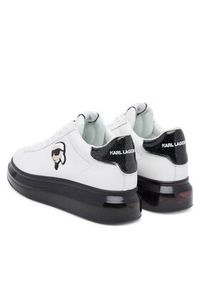 Karl Lagerfeld - KARL LAGERFELD Sneakersy Kapri Kushion KL62630N Biały. Kolor: biały. Materiał: skóra #5