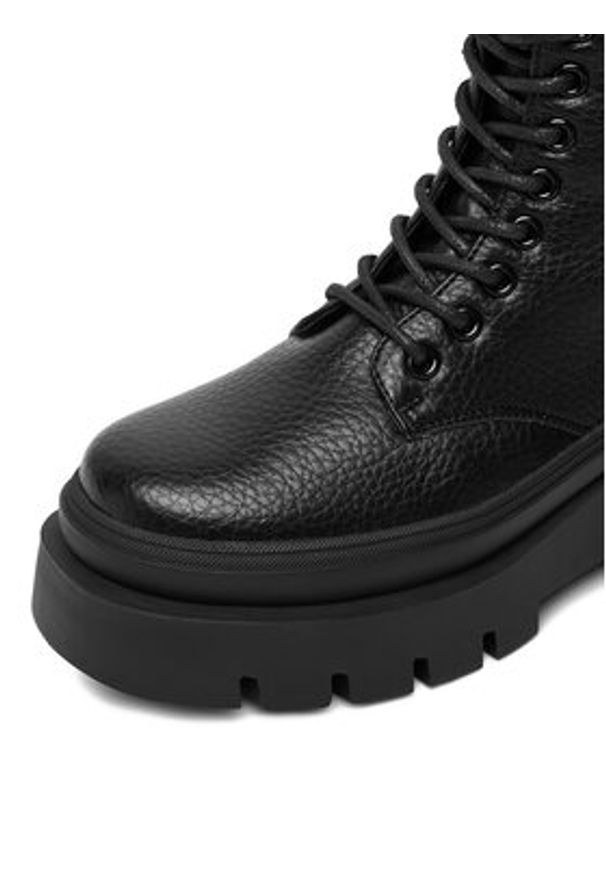 DeeZee Trzewiki 60063-12 Czarny. Kolor: czarny. Materiał: syntetyk, materiał