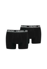 Bokserki męskie Head Basic Boxer 2 Pack. Kolor: wielokolorowy, czarny