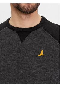 Brave Soul Sweter MK-230HIGGS Szary Regular Fit. Kolor: szary. Materiał: wiskoza #8